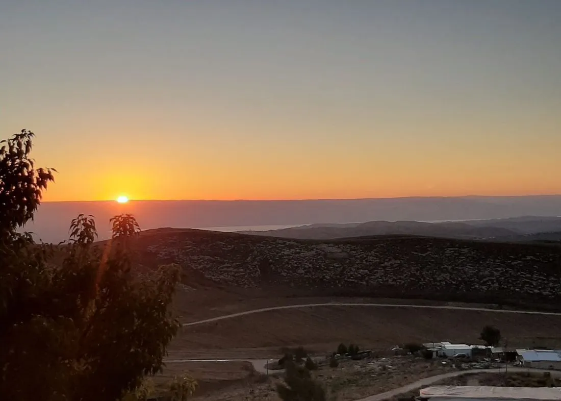 נוף השקיעה מפארק ענבלים